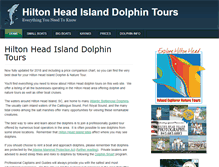 Tablet Screenshot of hiltonheadislanddolphintours.com